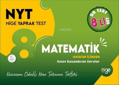 8.Sınıf Matematik Nyt Nige Yaprak Test - 55 Yaprak - 1