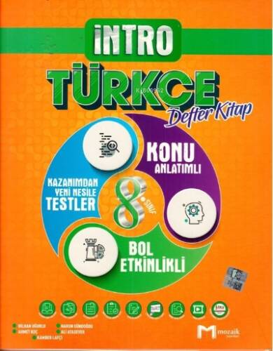 8.Sınıf Mozaik İntro Defter Türkçe - 2022 - 1