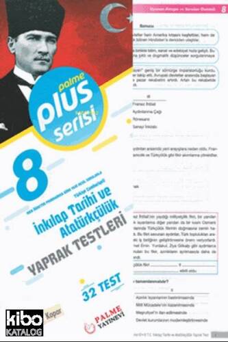 8.Sınıf Pus Serisi T.C. İnkılap Tarihi ve Atatürkçülük Yaprak Testleri - 1