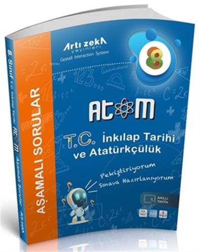 8.Sınıf T.C. İnkılap Tarihi ve Atatürkçülük Atom Aşamalı Soru Bankası (Büyük Boy) - 1