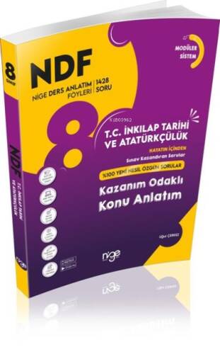 8.Sınıf T.C. İnkılap Tarihi Ve Atatürkçülük Ndf Nige Ders Anlatım Föyü - 1