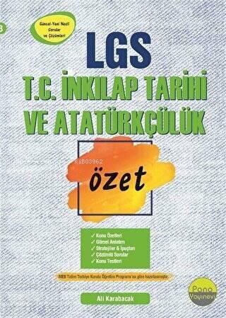 8.Sınıf T.C. İnkılap Tarihi ve Atatürkçülük Özet Liselere Hazırlık - 1