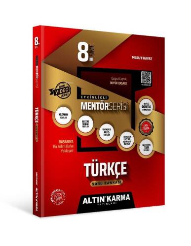 8.Sınıf Türkçe Altın Etkinlikli Kazanım Soru Bankası - Mentör Serisi - 1