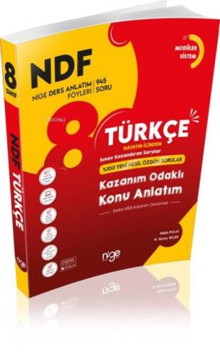 8.Sınıf Türkçe Ndf Nige Ders Anlatım Föyü - 1