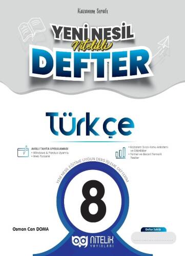 8.Sinif Türkçe Yeni Nesil Nitelikli Defter - 1