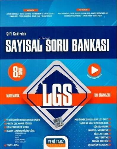 8.Sınıf Yeni Tarz S.B. Sayısal Soru Bankası - 2022 - 1