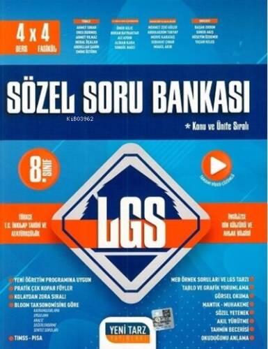 8.Sınıf Yeni Tarz S.B. Sözel Soru Bankası - 2022 - 1