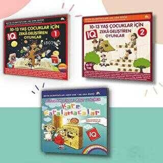 9-10-11-12-13 Yaş ve Üstü Çocuklar Için IQ Zeka - Dikkat Geliştiren Akıl Oyunları (3 Kitap) - 1