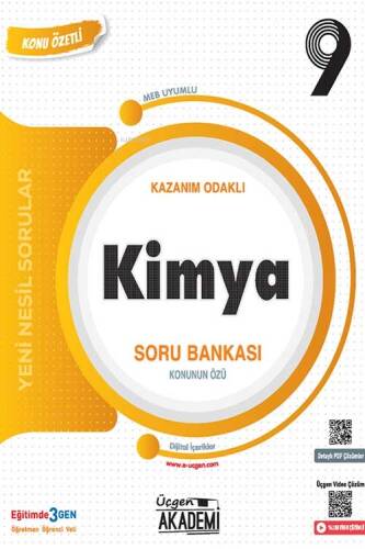 9. Sınıf Kimya Konunun Özü Soru Bankası Üçgen Akademi Yayınları - 1