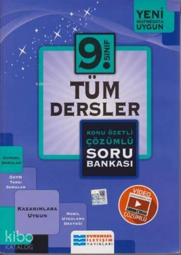 9. Sınıf Tüm Dersler Konu Özetli Video Çözümlü Soru Bankası Evrensel İletişim Yayınları - 1