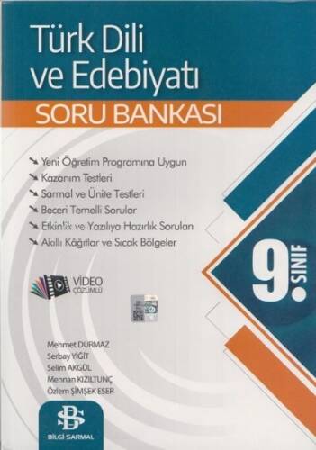 9. Sınıf Türk Dili ve Edebiyatı Soru Bankası Bilgi Sarmal Yayınları - 1