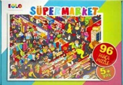 96 Parça Yer Puzzle - Süpermarket - 1