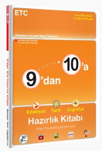 9'dan 10'a Edebiyat Tarih Coğrafya Hazırlık Kitabı - 1