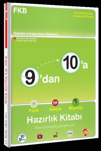 9'dan 10'a Fizik Kimya Biyoloji Hazırlık Kitabı - 1