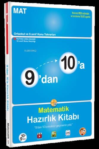 9'dan 10'a Matematik Hazırlık Kitabı - 1