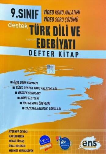 9.Sınıf Defter Kitap Edebiyat - 2023 - 1