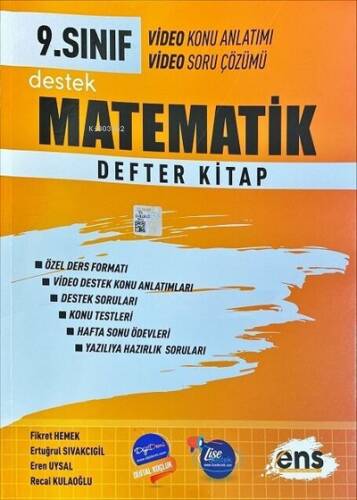 9.Sınıf Defter Kitap Matematik - 2023 - 1