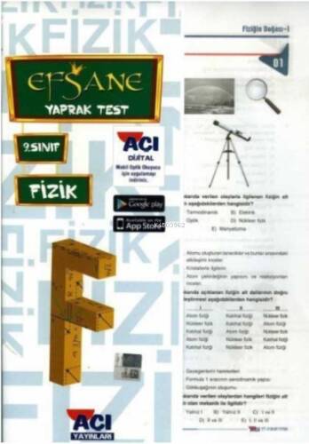 9.Sınıf Efsane Fizik Çek Kopar Yaprak Test - 1