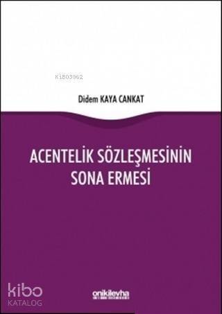 Acentelik Sözleşmesinin Sona Ermesi - 1