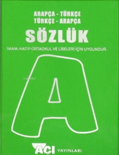 Açı Yayınları Arapça & Türkçe Sözlük - 1