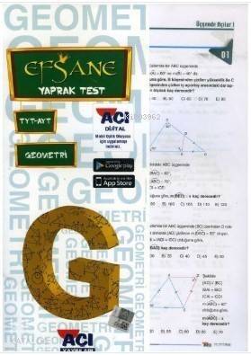 Açı Yayınları TYT AYT Geometri Efsane Çek Kopart Yaprak Test - 1