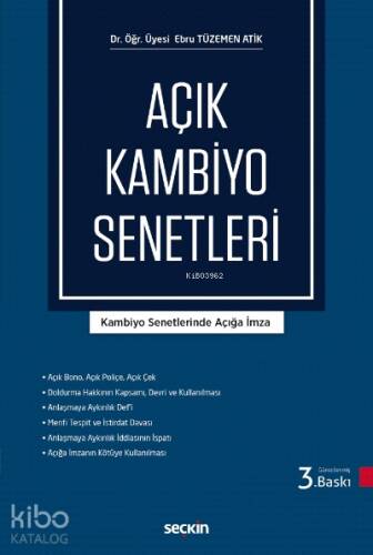 Açık Kambiyo Senetleri;Kambiyo Senetlerinde Açığa İmza - 1