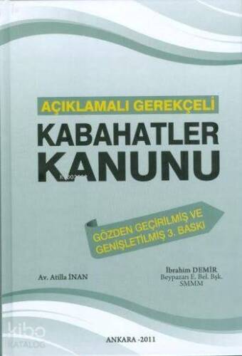 Açıklamalı Gerekçeli Kabahatler Kanunu - 1