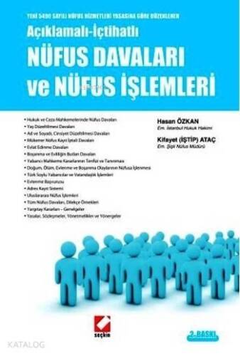 Açıklamalı İçtihatlı Nüfus Davaları ve Nüfus İşlemleri (Ciltli) - 1