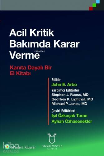 Acil Kritik Bakımda Karar Verme - 1