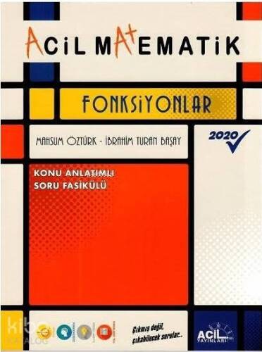 Acil Yayınları TYT AYT Matematik Fonksiyonlar Konu Anlatımlı Soru Fasikülü Acil - 1