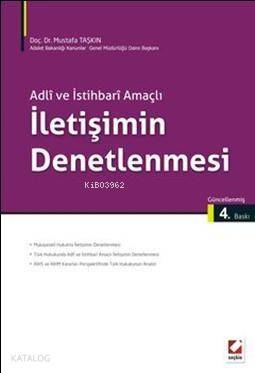 Adli ve İstihbari Amaçlı İletişimin Denetlenmesi - 1