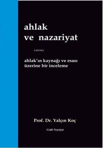 Ahlak ve Nazariyat - 1