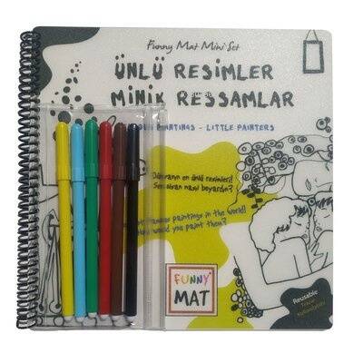 Akademi Çocuk-Funny Mat - MİNİ SET - ÜNLÜ RESİMLER MİNİK RESSAMLAR (KALEMLİ) - 1