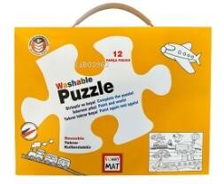 Akademi Çocuk - Funny Mat Washable Puzzle - Taşıtlar - YENİ - 1