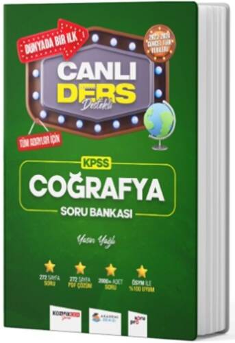 Akademi Denizi 2024 KPSS Coğrafya Canlı Ders Destekli Soru Bankası - 1