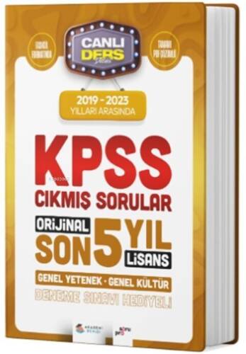 Akademi Denizi 2024 KPSS Lisans Genel Yetenek Genel Kültür son 5 Yıl Çıkmış Sorular - 1