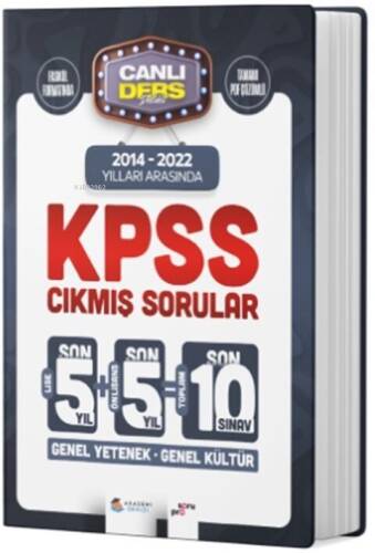 Akademi Denizi 2024 KPSS Lise Ön Lisans GYGK Son 5 Yıl Çıkmış Sorular - 1