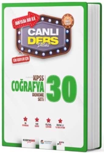 Akademi Denizi KPSS Coğrafya Canlı Ders Süper 30 Deneme Seti - 1