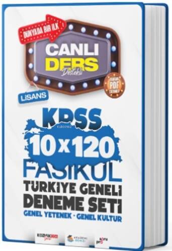 Akademi Denizi KPSS Genel Kültür Genel Yetenek 10 x 120 Fasikül Türkiye Geneli Deneme Seti - 1