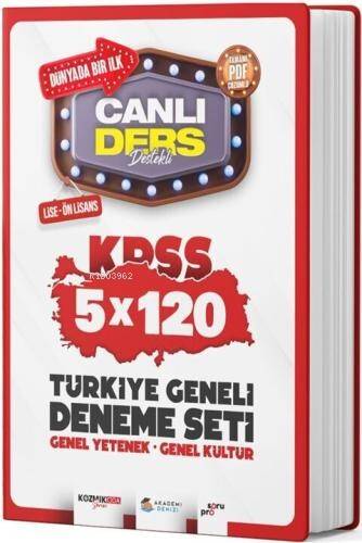 Akademi Denizi KPSS Lise Ön Lisans Türkiye Geneli 5 x 120 Deneme Seti - 1