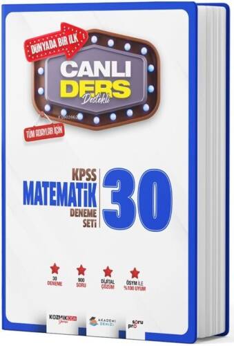 Akademi Denizi KPSS Matematik Canlı Ders 30 lu Deneme Seti - 1