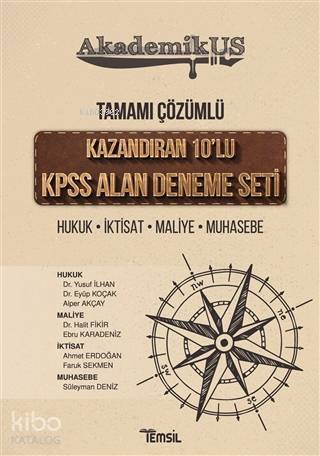 Akademikus KPSS Alan Deneme Seti; Tamamı Çözümlü 10 Deneme - 1