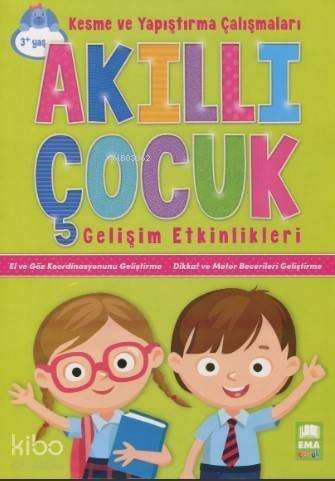 Akıllı Çocuk Kesme ve Yapıştırma Çalışmaları Gelişim Etkinlikleri 3+ - 1