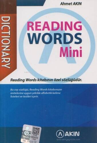 Akın Dil Yayınları Reading Words Mini Dictionary - 1