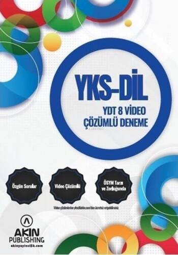 Akın Publishing Yayınları YKS DİL YDT Video Çözümlü 8 Deneme - 1