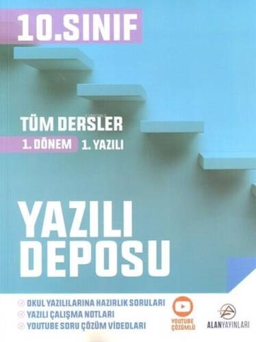 Alan Yayınları 10. Sınıf Tüm Dersler Yazılı Deposu 1. Dönem 1. Yazılı - 2024 - 1