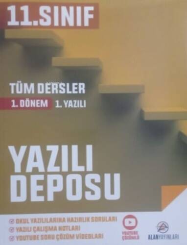 Alan Yayınları 11. Sınıf Tüm Dersler Yazılı Deposu 1. Dönem 1. Yazılı - 1