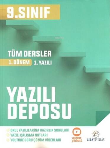 Alan Yayınları 9. Sınıf Tüm Dersler Yazılı Deposu 1. Dönem 1. Yazılı - 2024 - 1