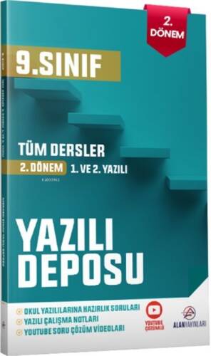 Alan Yayınları 9. Sınıf Tüm Dersler Yazılı Deposu 2. Dönem 1. ve 2. Yazılı - 1