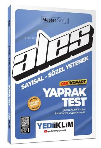 Ales Sayısal -Sözel Yetenek Çek Kopart Yaprak Test - 1